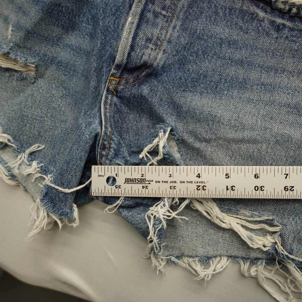 AGOLDE Dee Jean Shorts in Turmoil‎ Size 24 - Picture 10 of 13